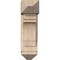 Ekena Millwork Merced Arts and Crafts Smooth Bracket w/ Offset Brace, Douglas Fir, 7 1/2"W x 18"D x 26"H BKT0806X18X26MRC03SDF - alternate 4
